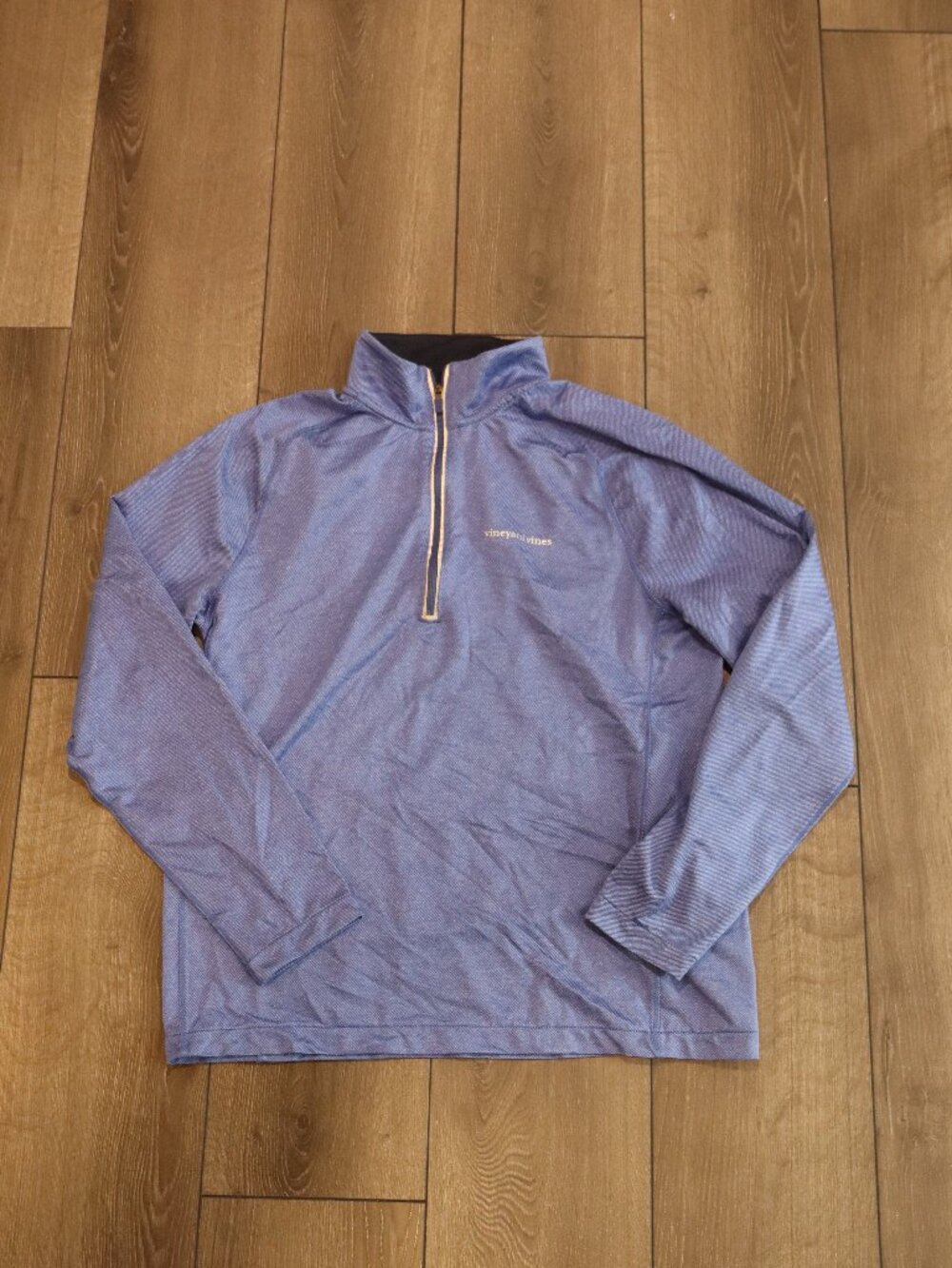 Mens Vineyard Vines Blue Performance Quarter Zip Sz M